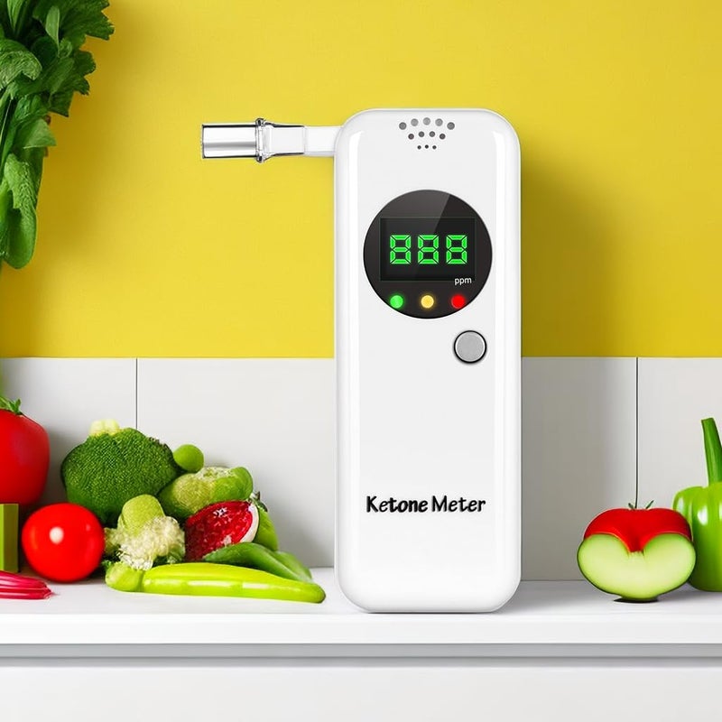 Ketosis Breath Meter Digital Ketone Breath Analyzer for Weight Management with 10pcs Mouthpieces